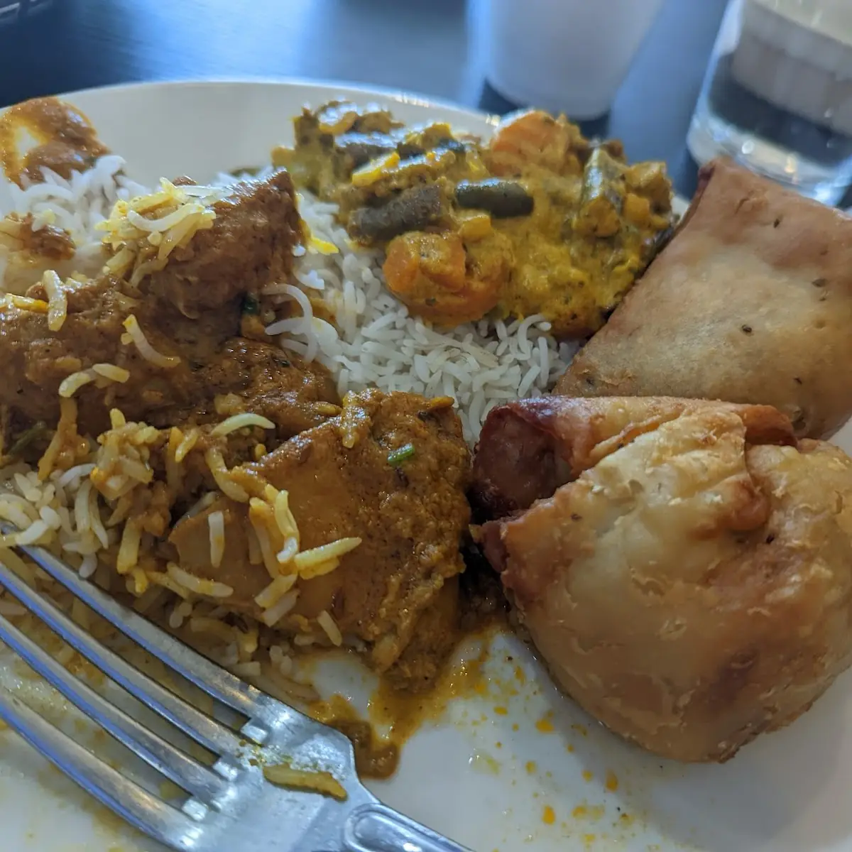 Curry Chicken and Vegetable Samosa