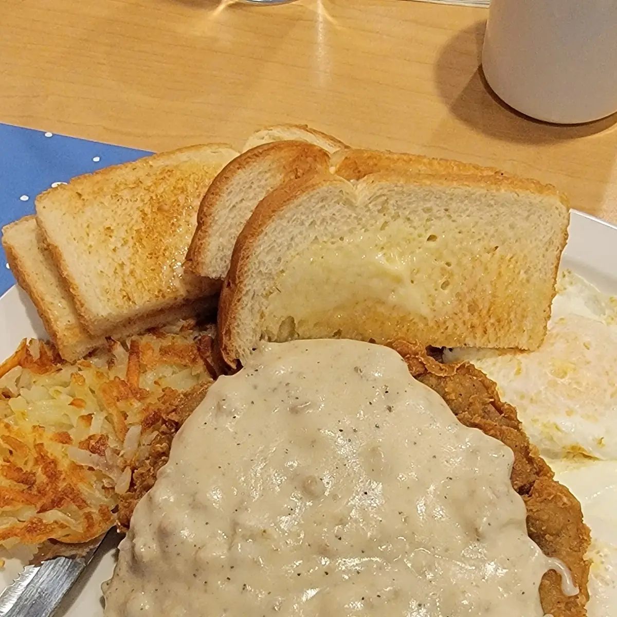 Chicken Fried Steak and Eggs