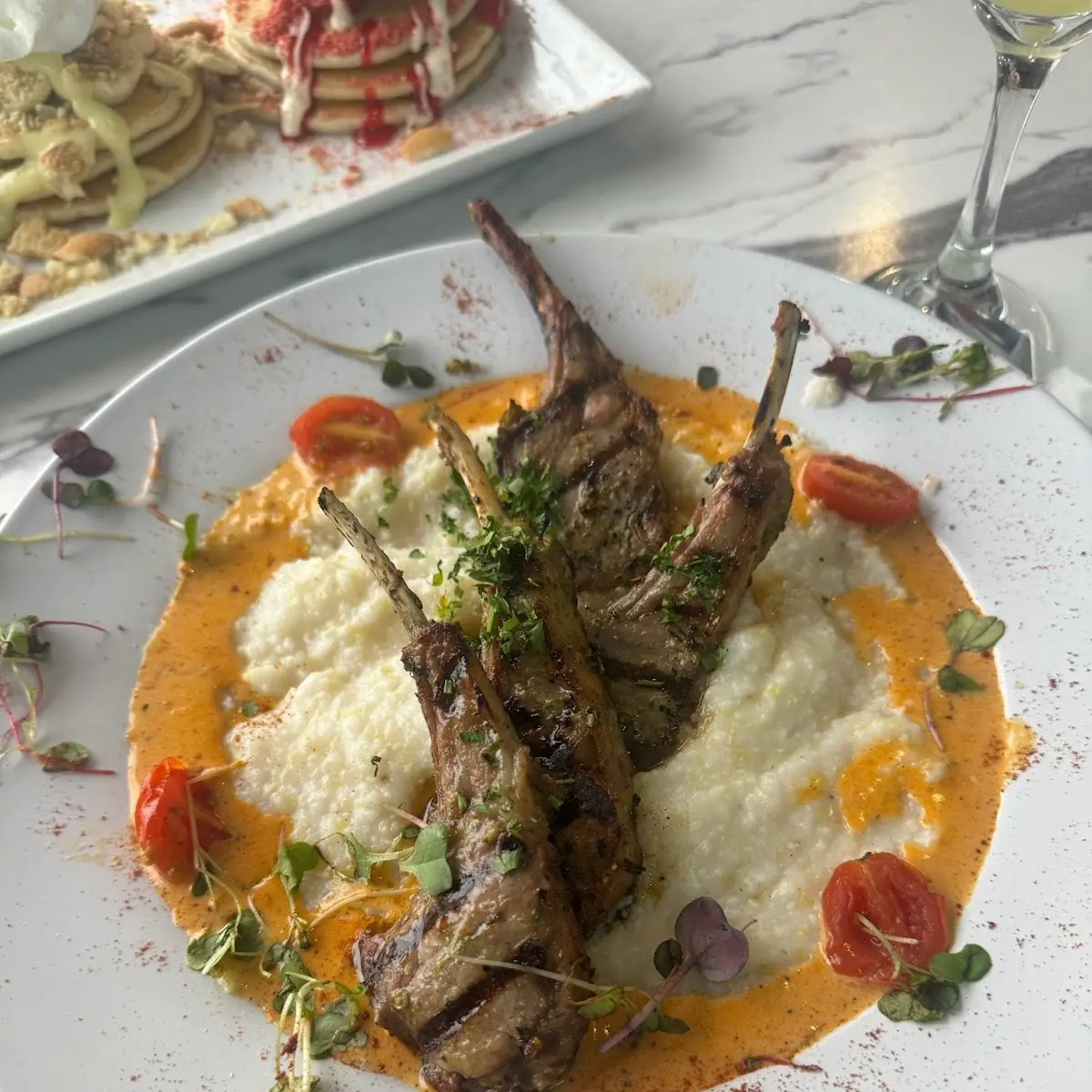 Garlic & Herb Lamb Breakfast plate