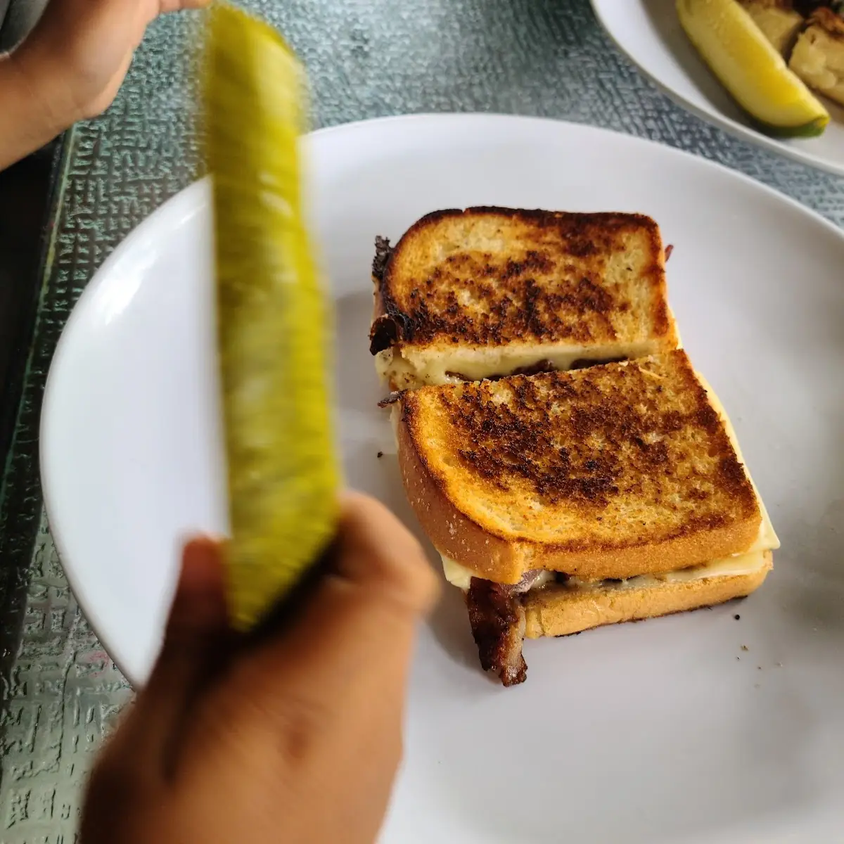 Grilled Cheese and Bacon Sandwich