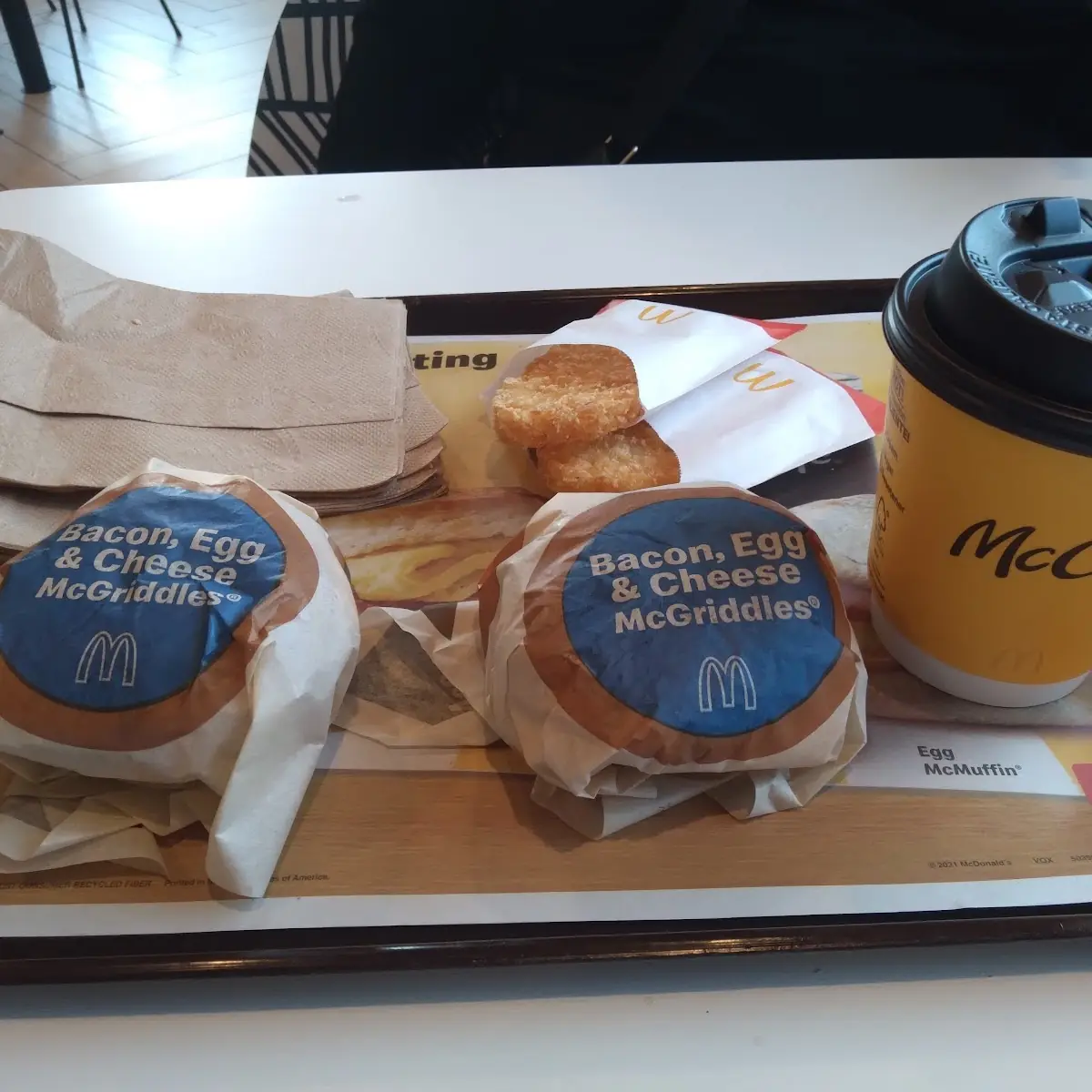 Egg Mcmuffin and Coffee