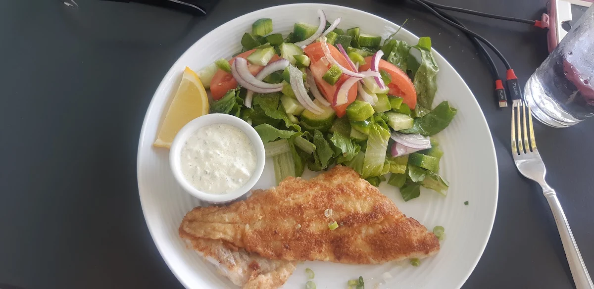 Pan Fried Haddock and Side Salad