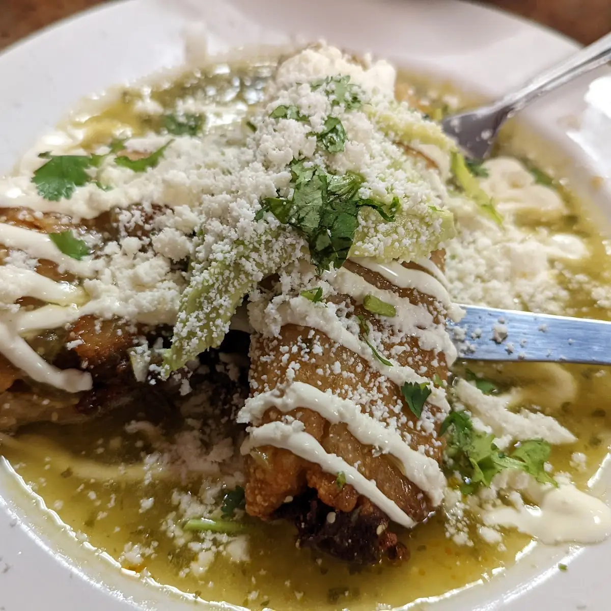 Enchiladas Verdes