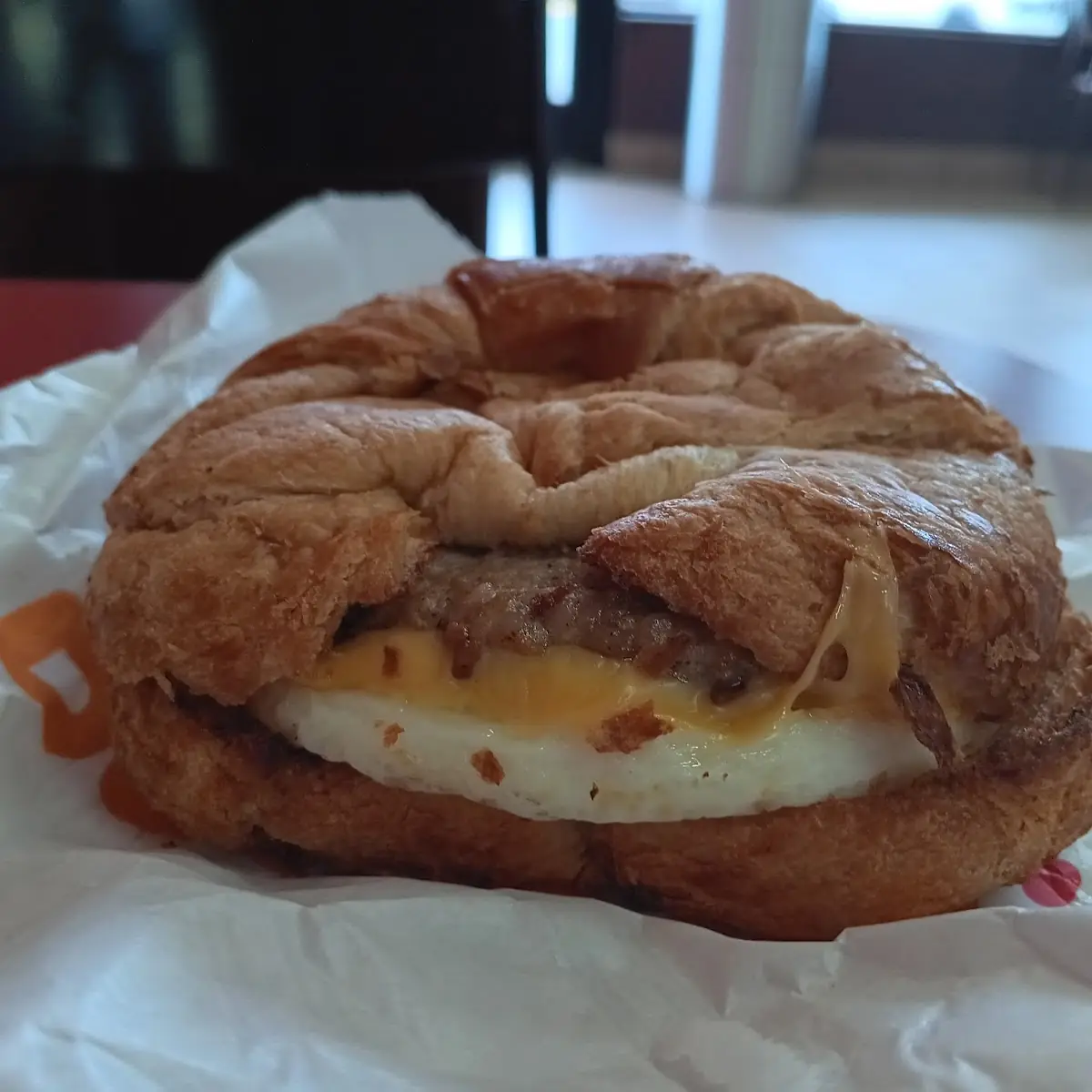 Turkey Sausage Egg Cheese Croissant