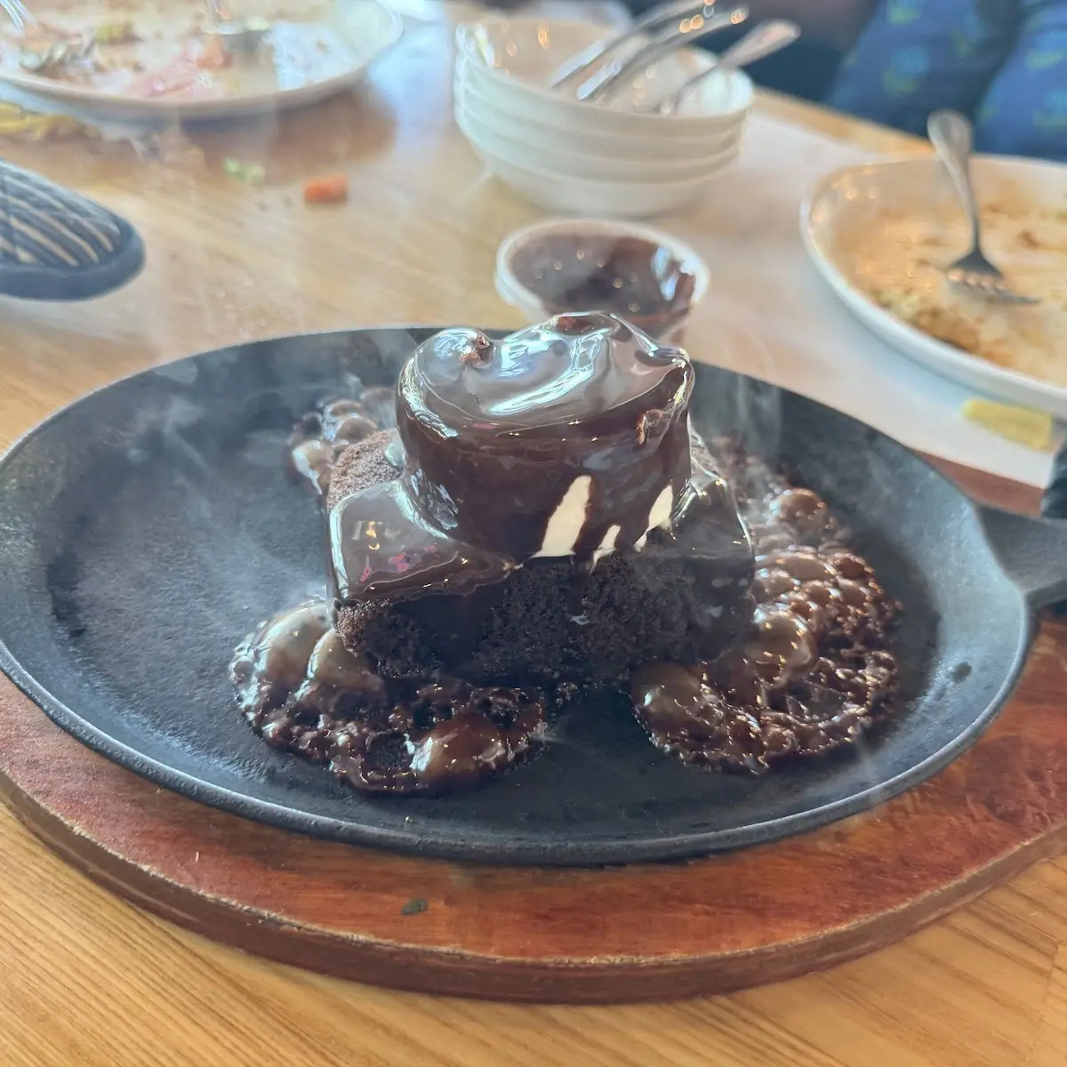 Sizzling Brownie Wih Vanilla Ice Cream