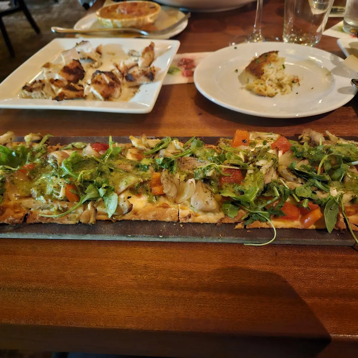 Pesto Chicken Flatbread