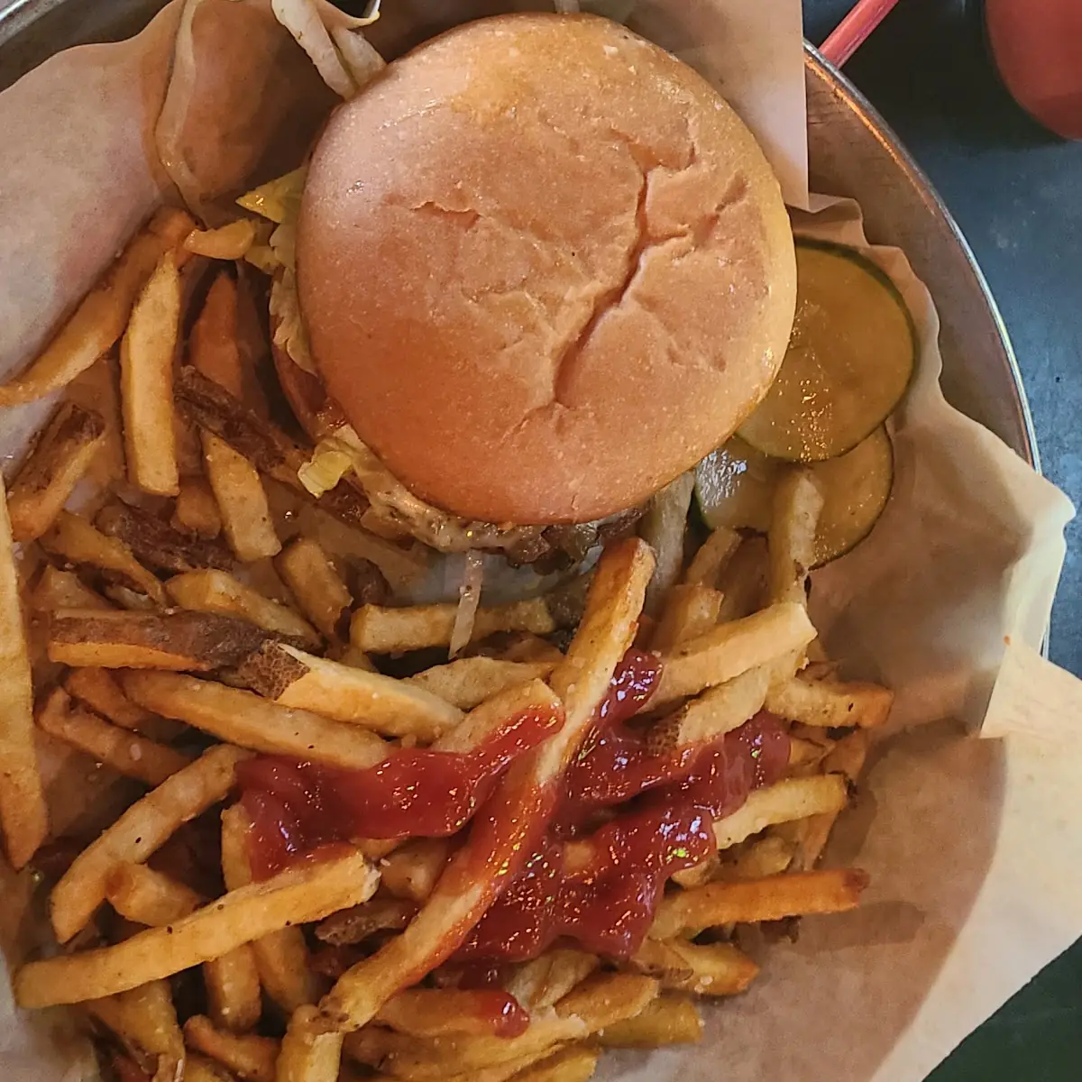 Burger and Fries