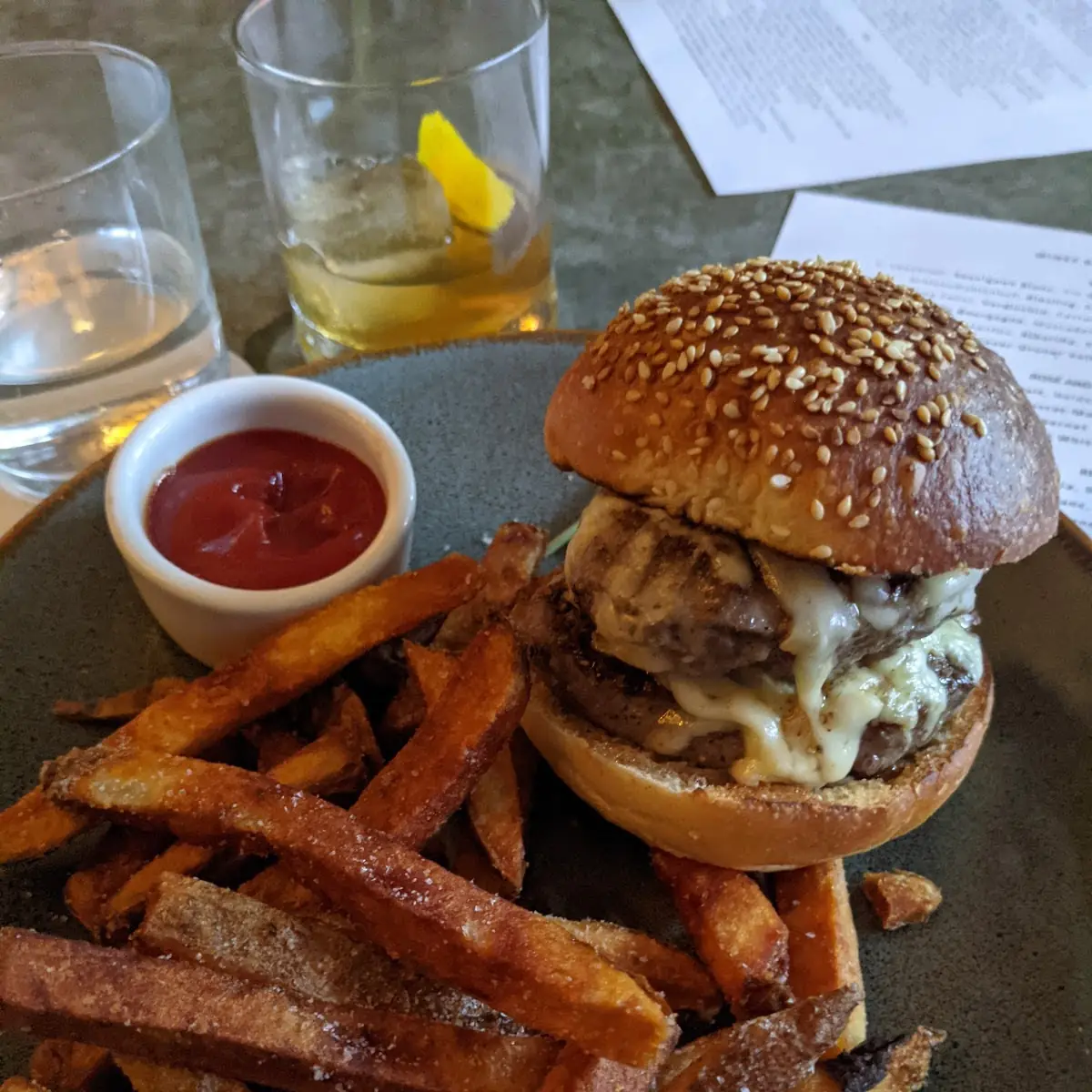 Dry Aged Burger & Fries