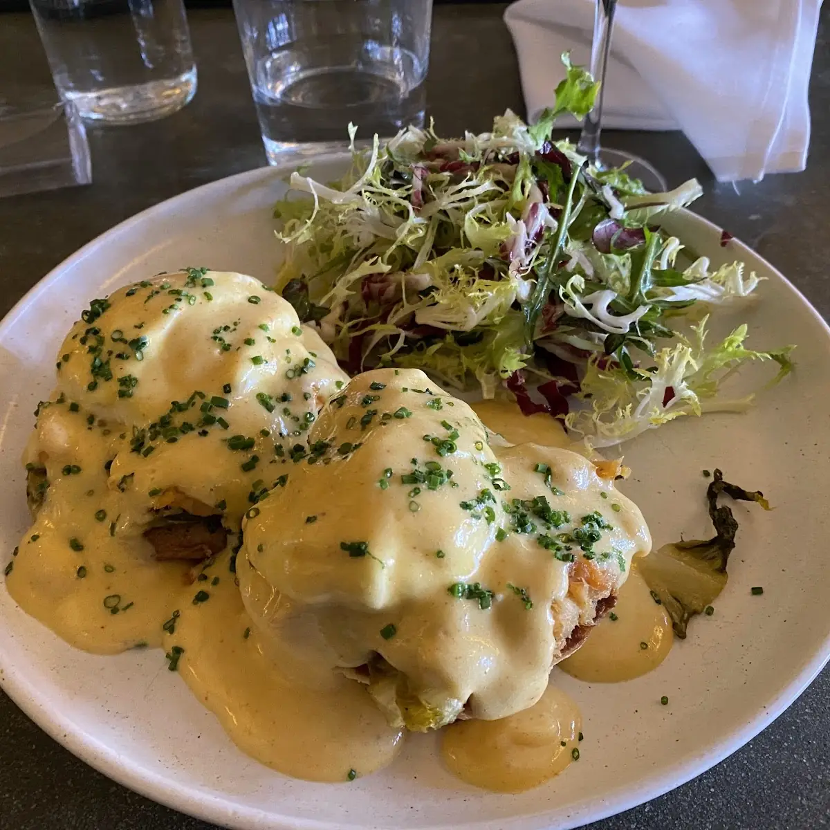 Eggs Benedict with Roasted Potatoes