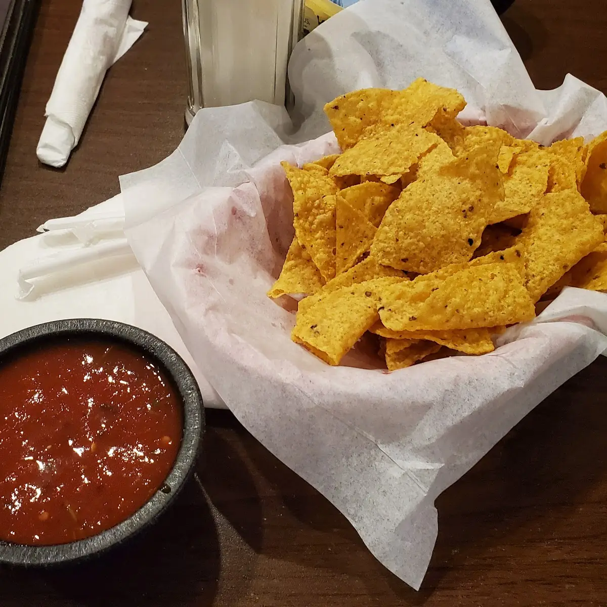 Tortilla Chips and Red Salsa
