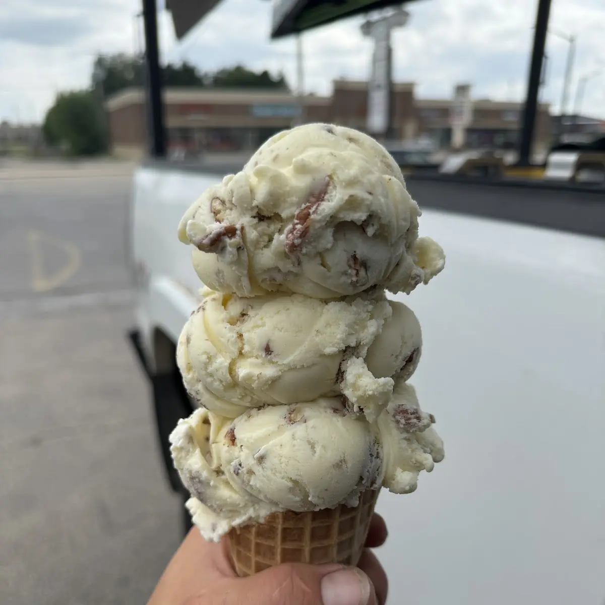 Butter Pecan Waffle Cone