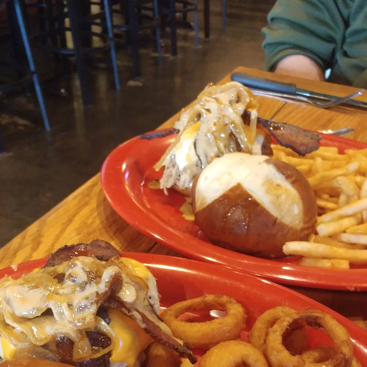 Pig Nasty with Onion Rings