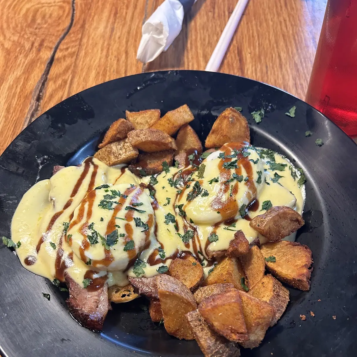 Twisted BBQ Eggs Benedict