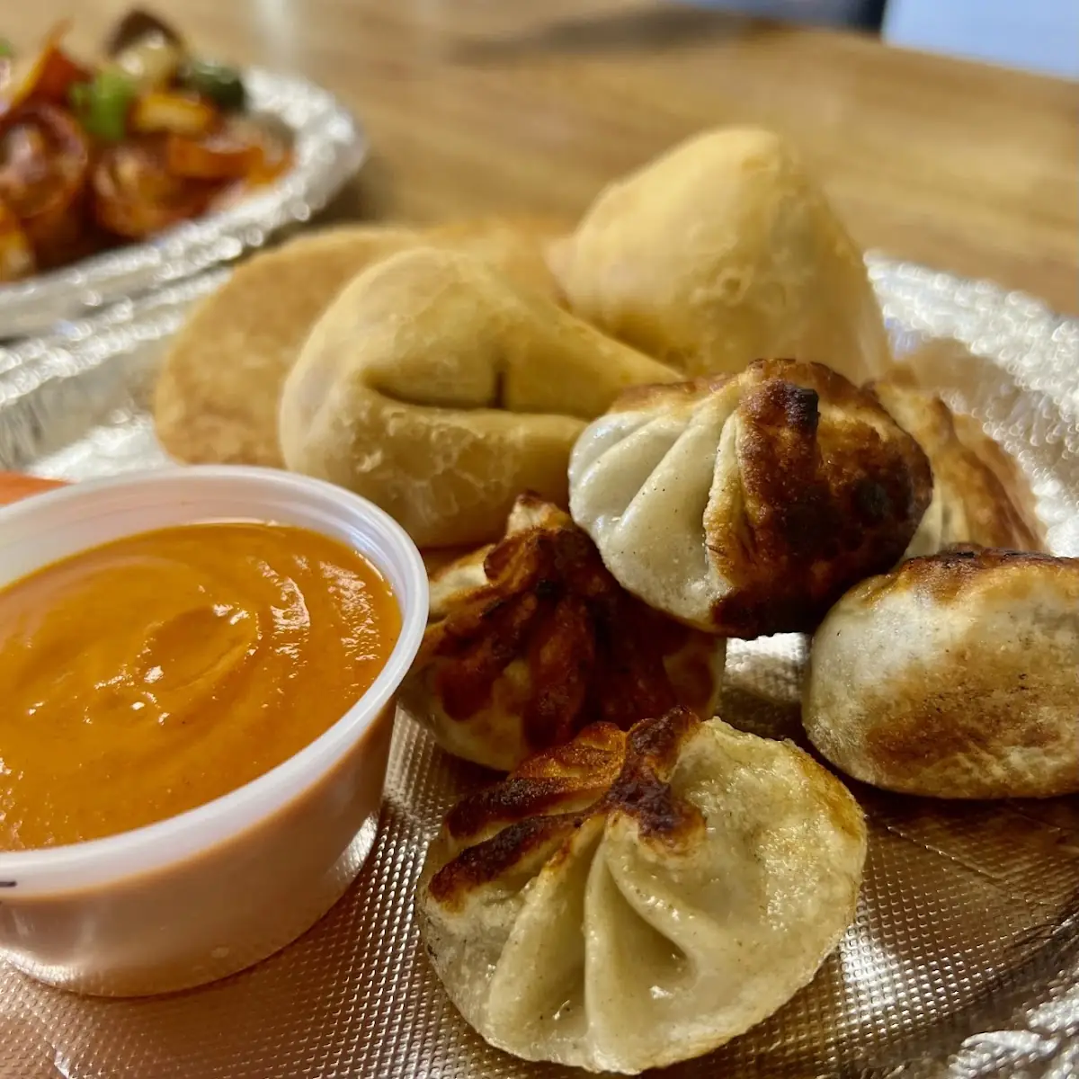 Pan Fried Bison Momos