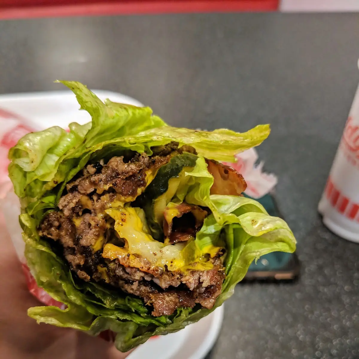 Lettuce Wrap Bacon & Cheese Steakburger
