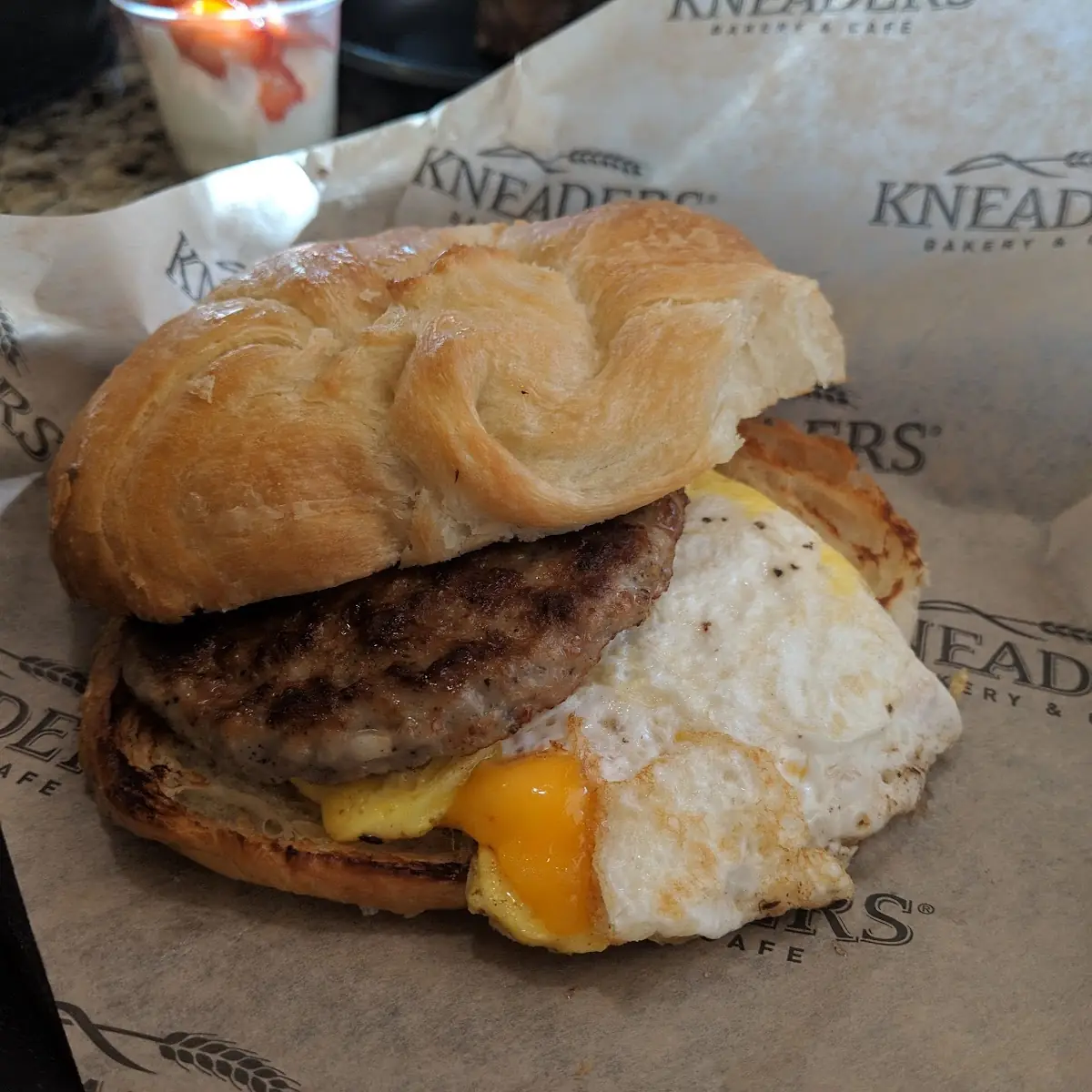 Sausage Egg and Cheese Croissant