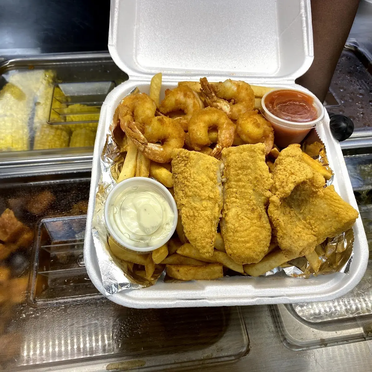 Deep Fried Shrimp Fish &Fries