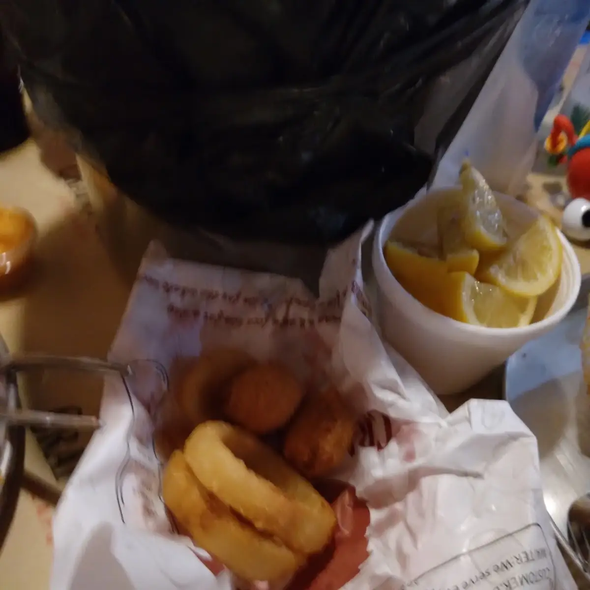 Onion Rings and Hush Puppies