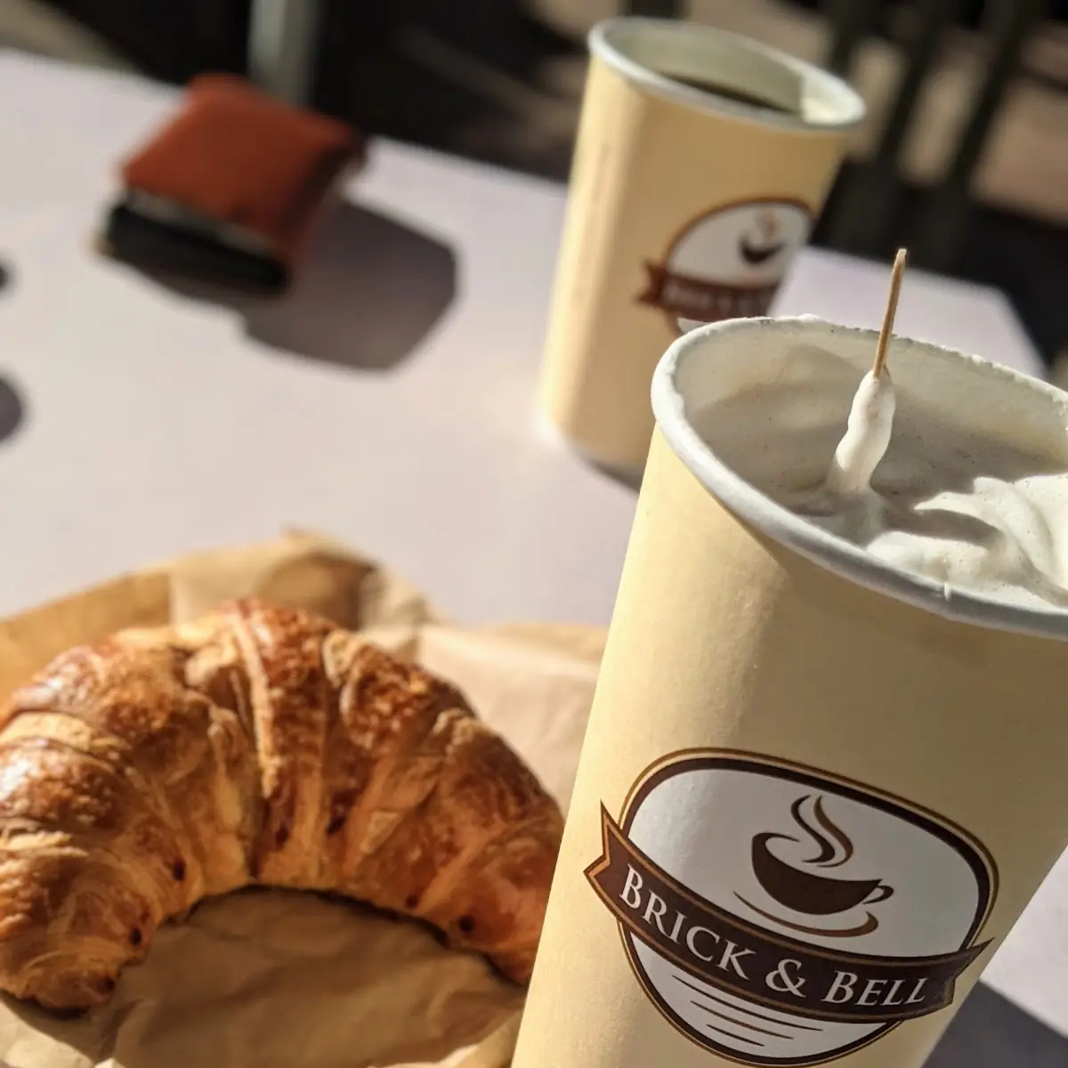 Butter Croissant and Latté