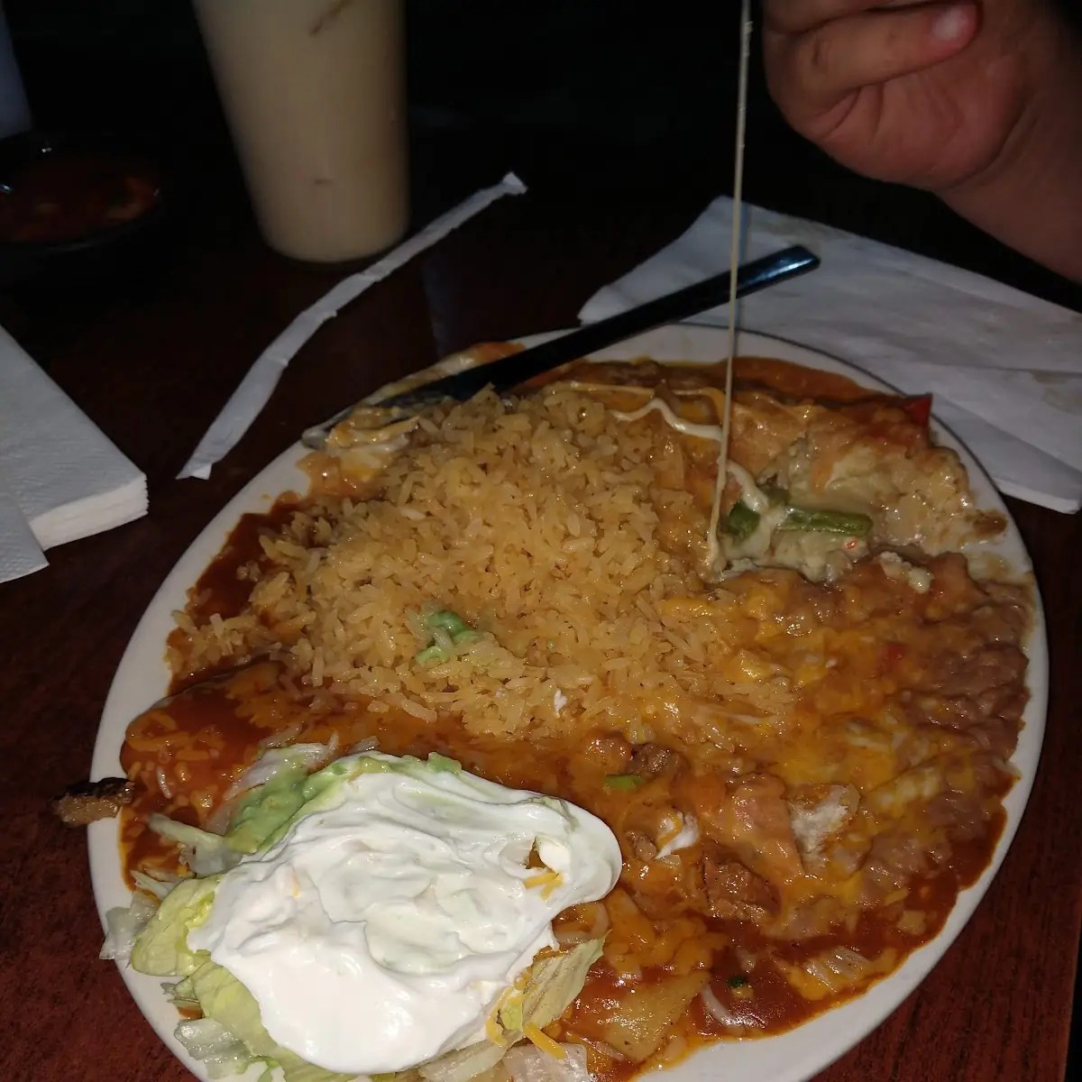 Chili Relleno and Enchilada