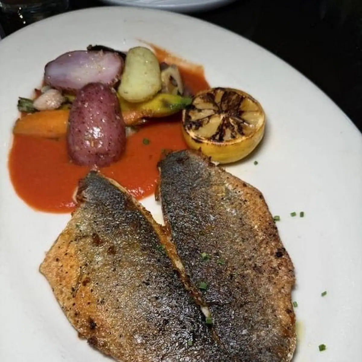 Pan Seared Trout with Vegetables
