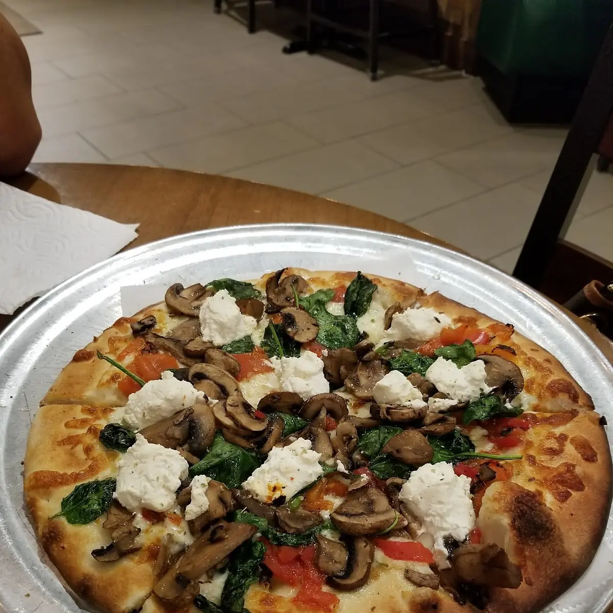 Mushroom Goat Cheese Pizza