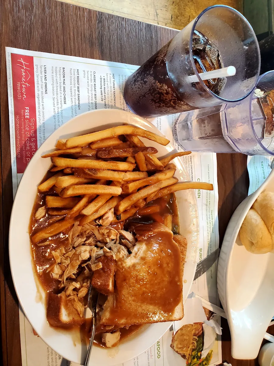 Hot Turkey Sandwich with Fries and Gravy
