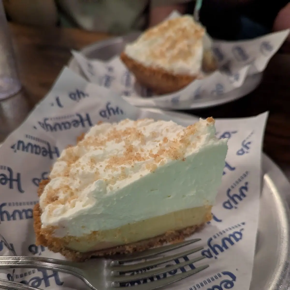 Lemon Lime Icebox Pie Slice