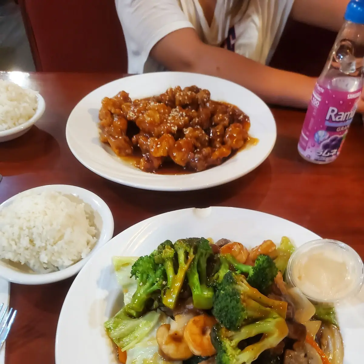General TSO Chicken with Fried Rice