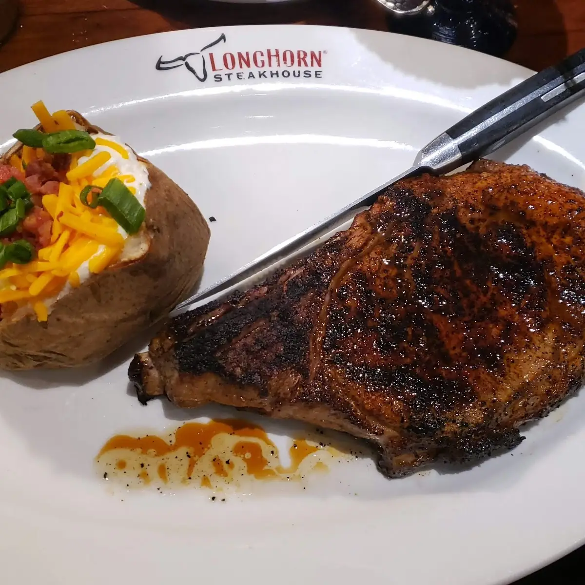 Tbone Steak and Baked Potato