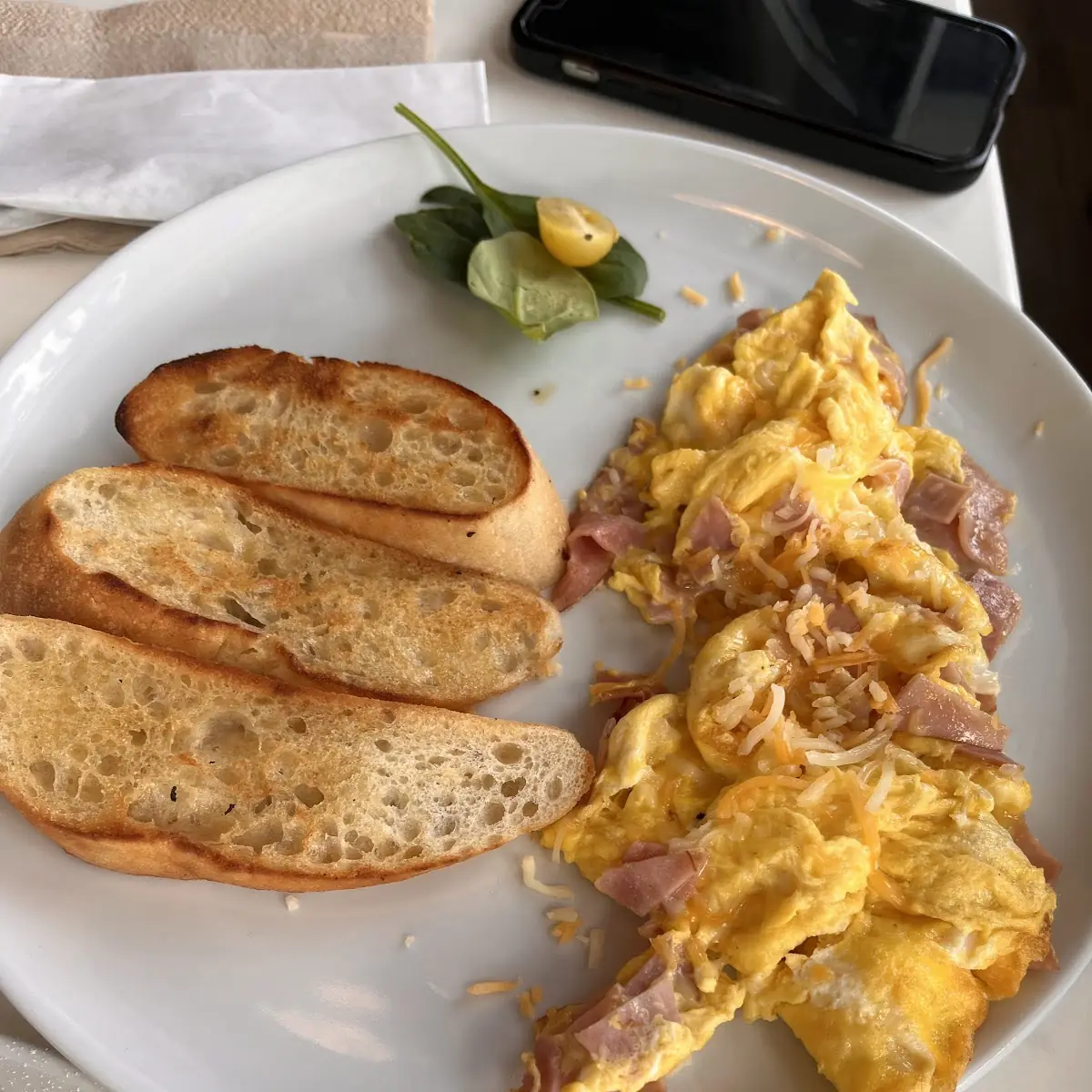 Scrambled Eggs with Ham