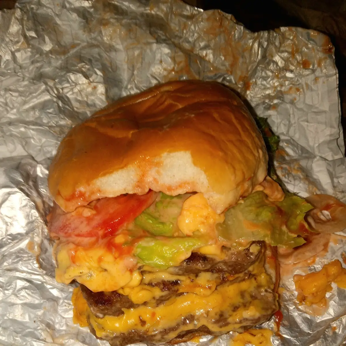 Dave's Triple Cheeseburger