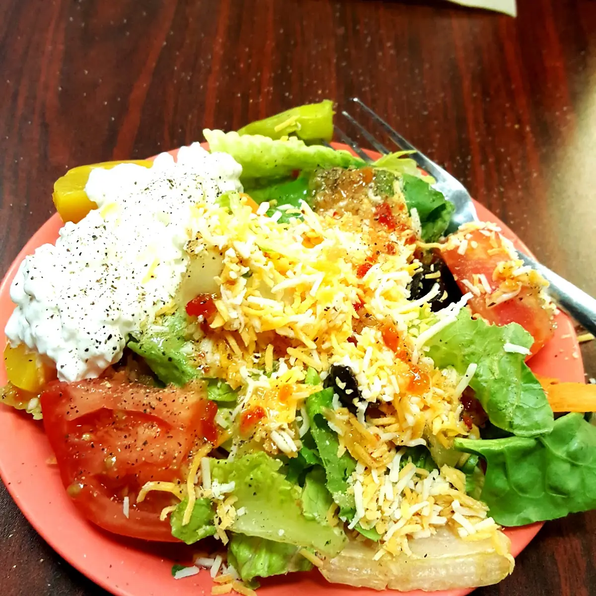 Beef or Chicken Taco Salad