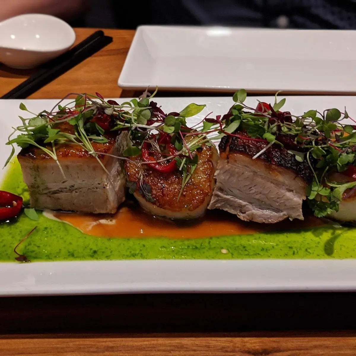 Pork Belly and Scallops