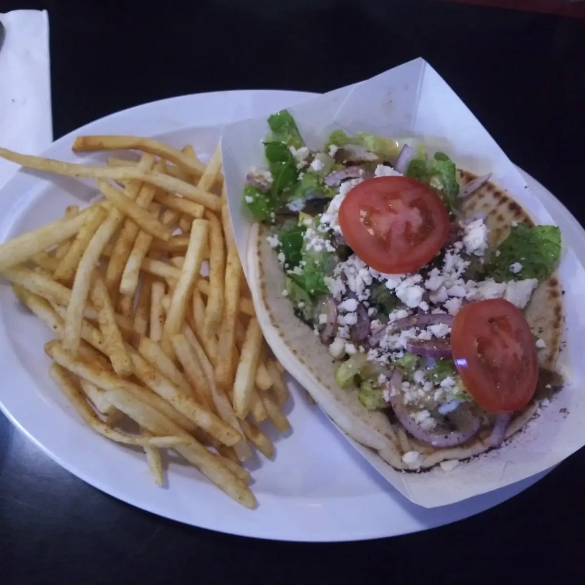 Greek Gyro w Fries