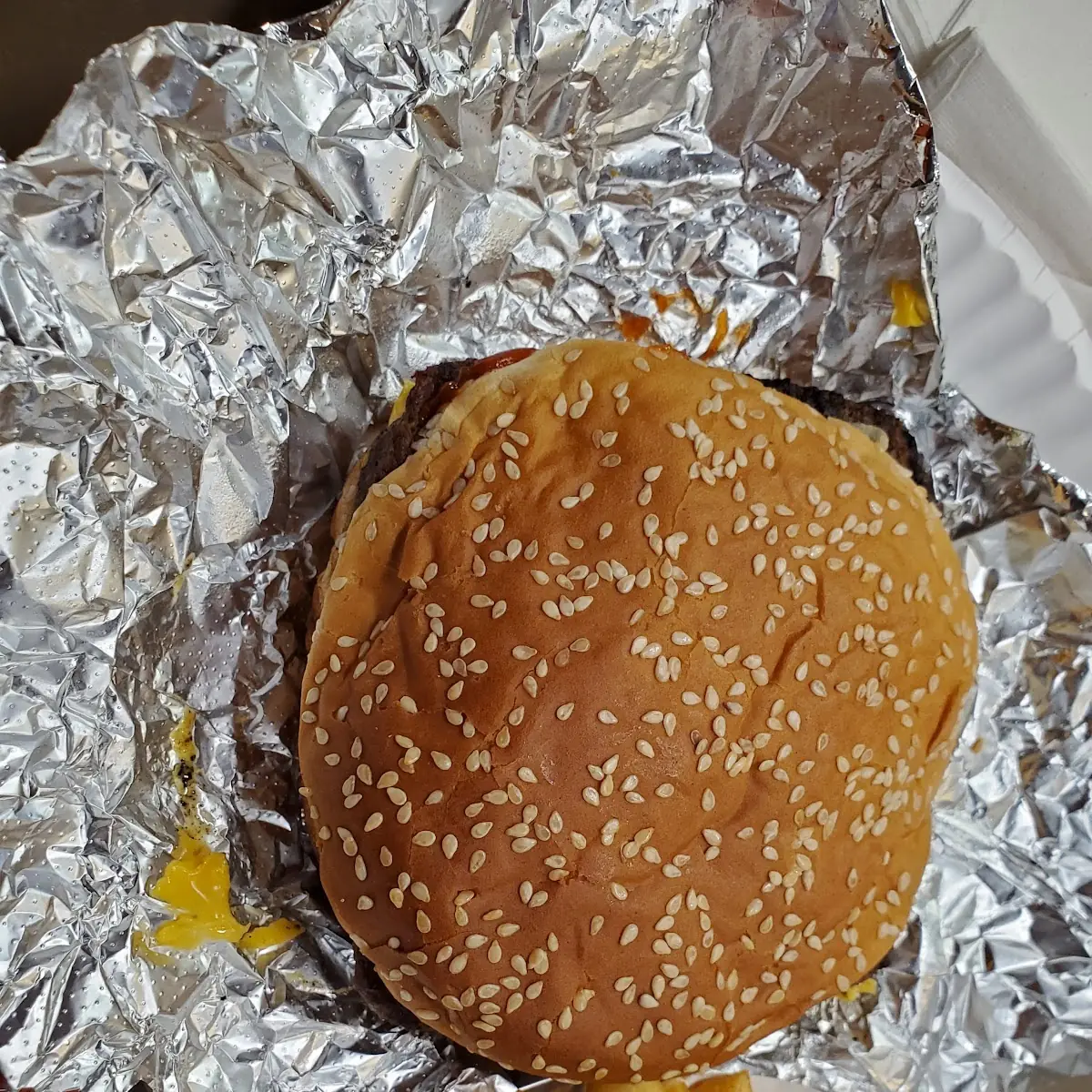 Half Pound Steak Burger and Fries