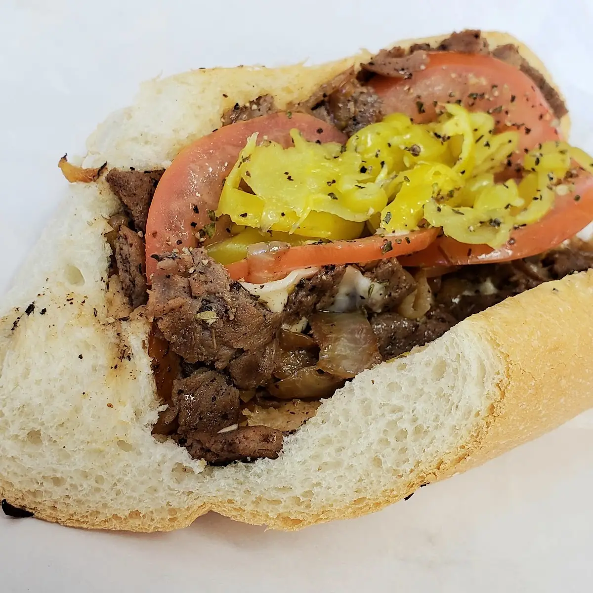 Cheese Steak and Onion Hogie