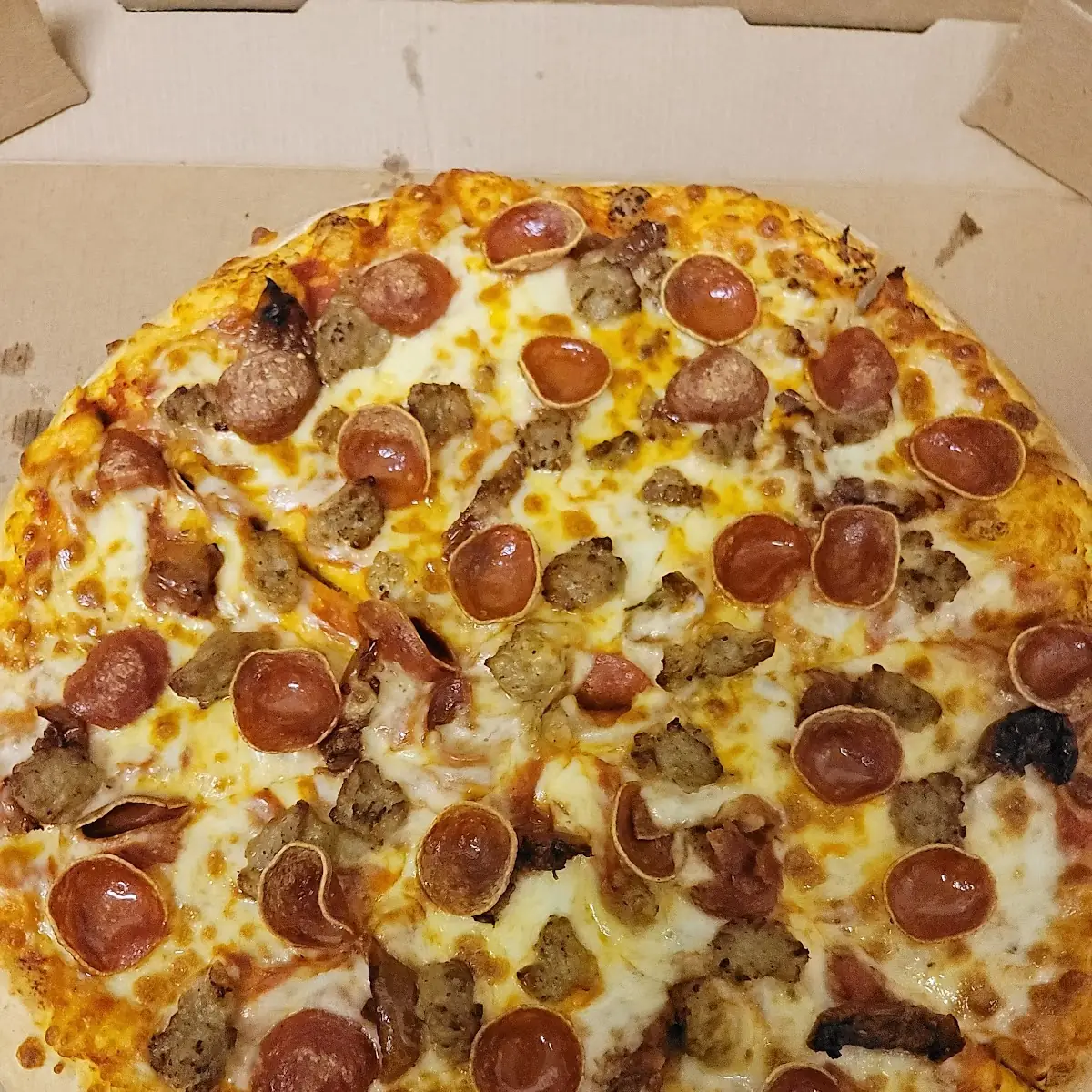 Pepperoni and Sausage Pizza
