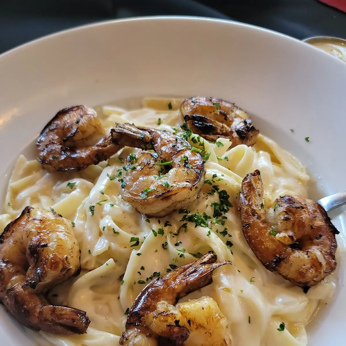 Capellini Shrimp Alfredo