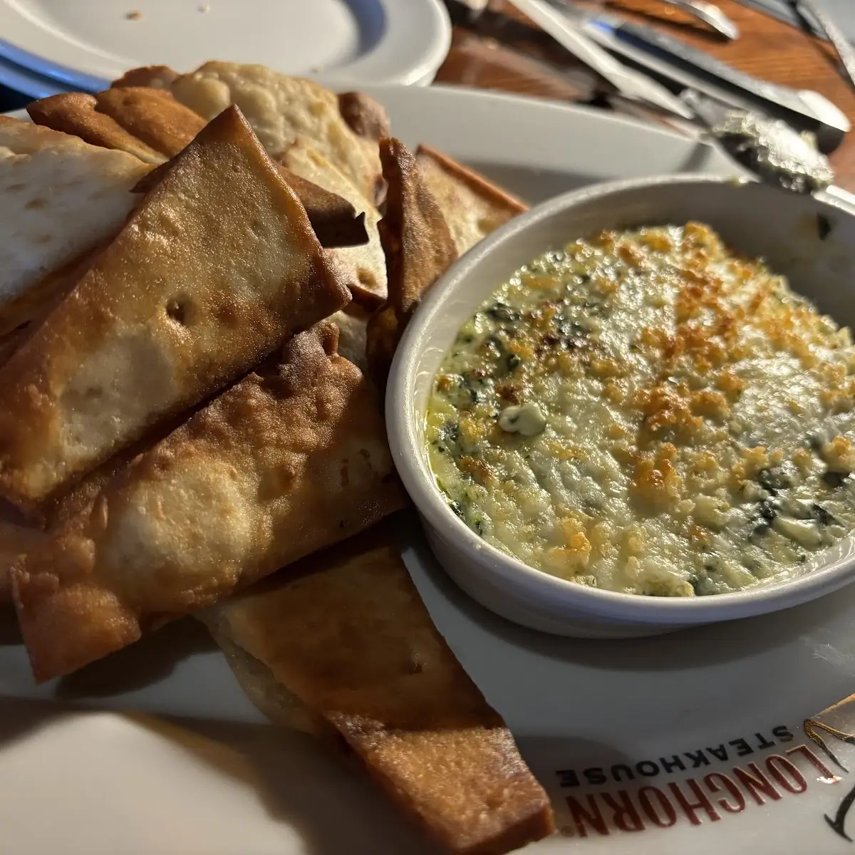 Parmesan Crusted Spinach Dip
