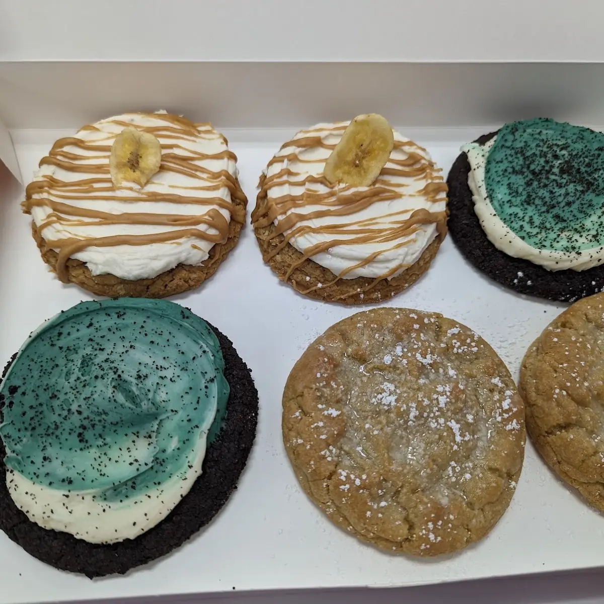 Chocolate Cake Cookie with Cream Cheese Frosting Eagles Themed