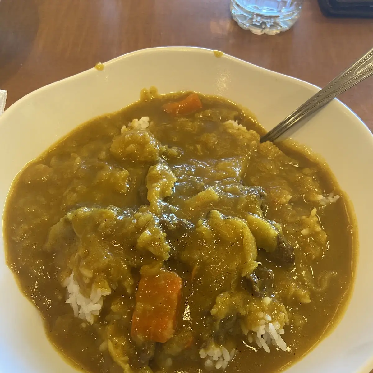 Curry with White Rice and Beef