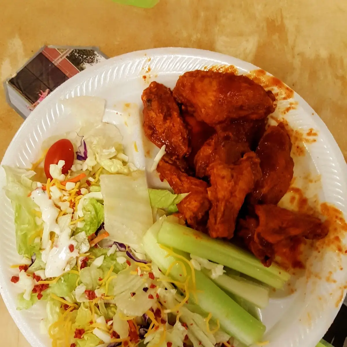 Wings with Side Salad