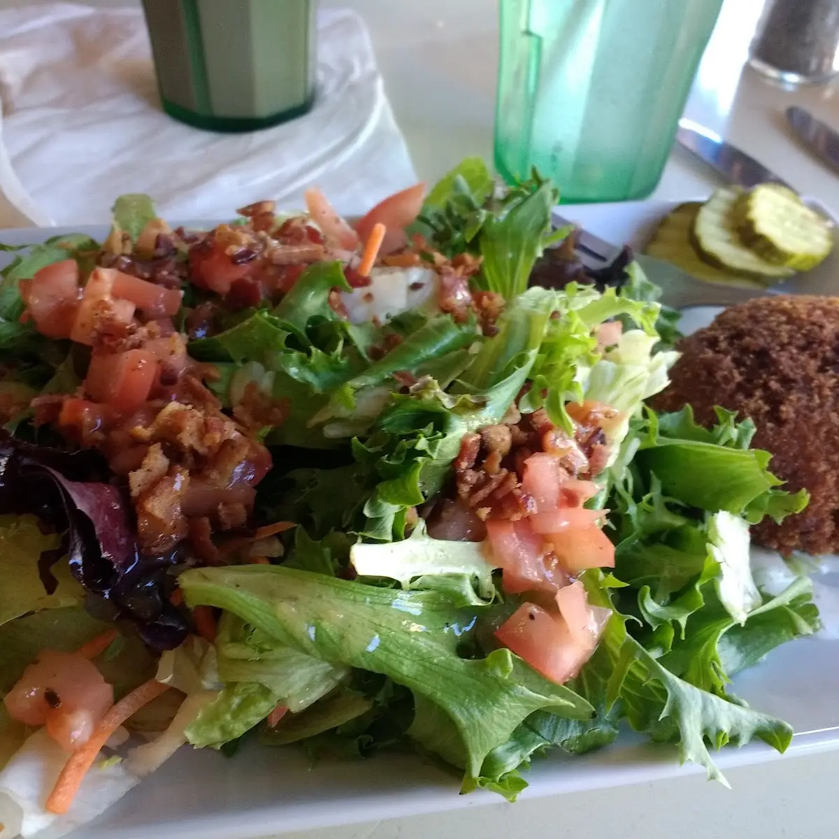 Crab Cake blt Salad