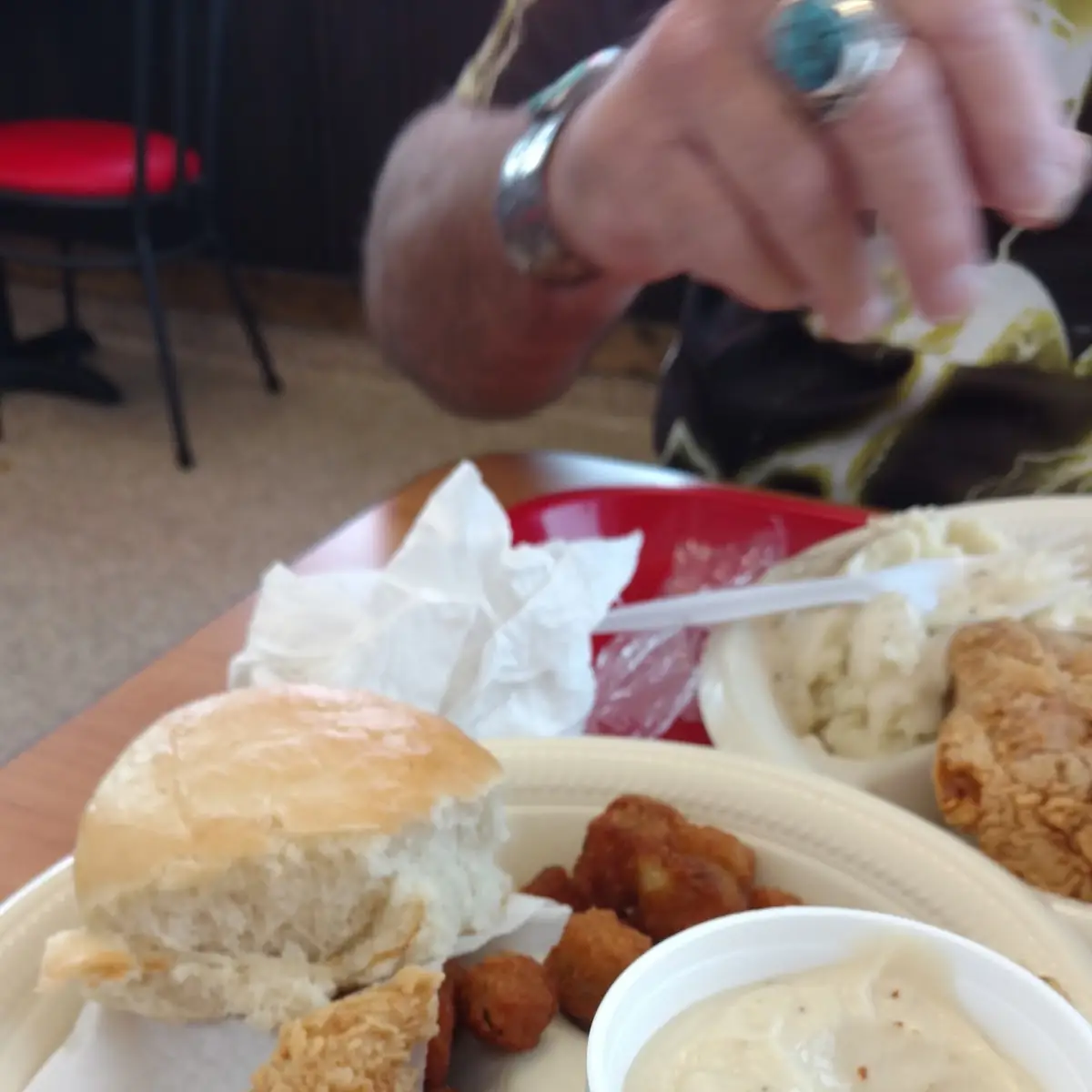 Fried Chicken Biscuits and Gravy