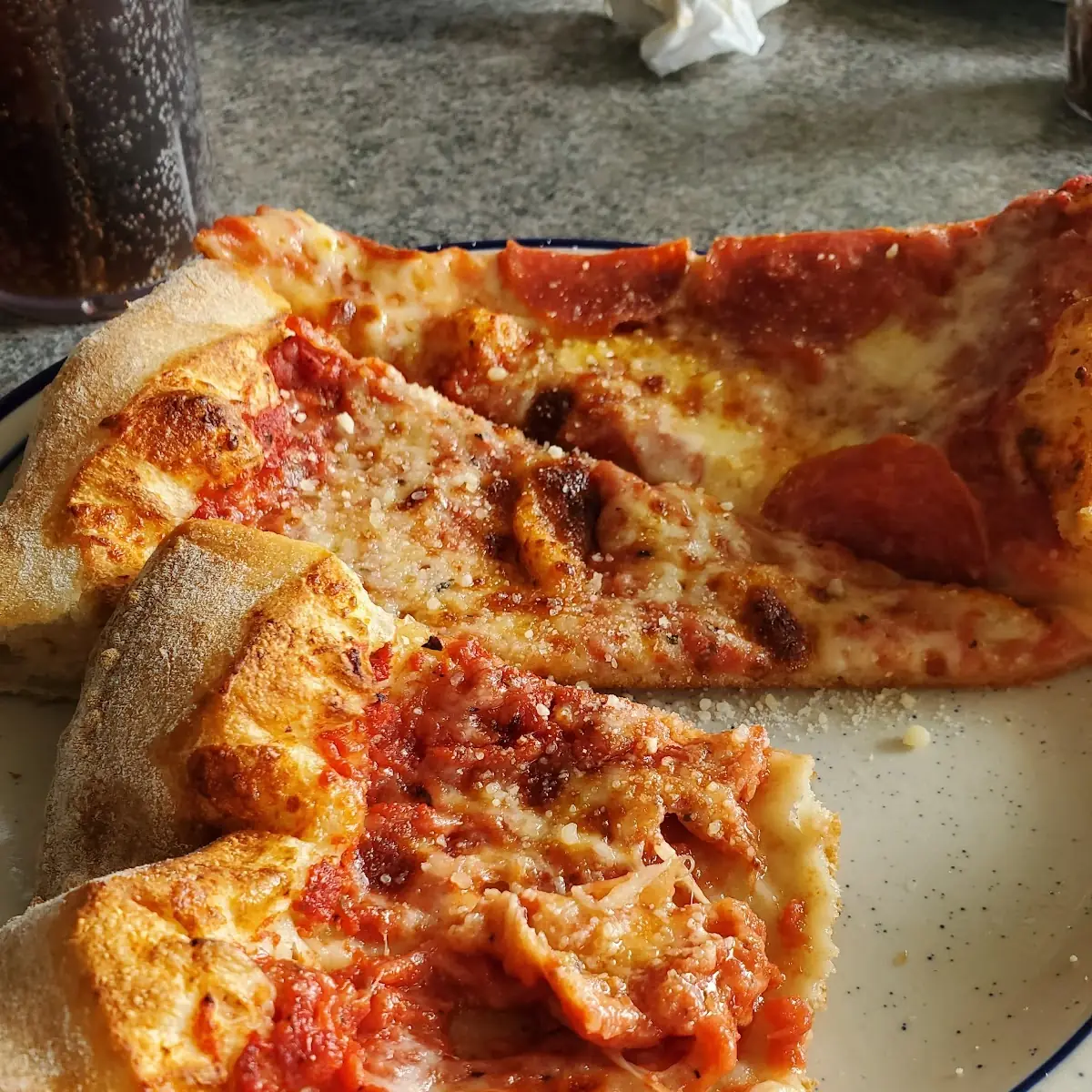 Cheese Pizza and Pepperoni Pizza