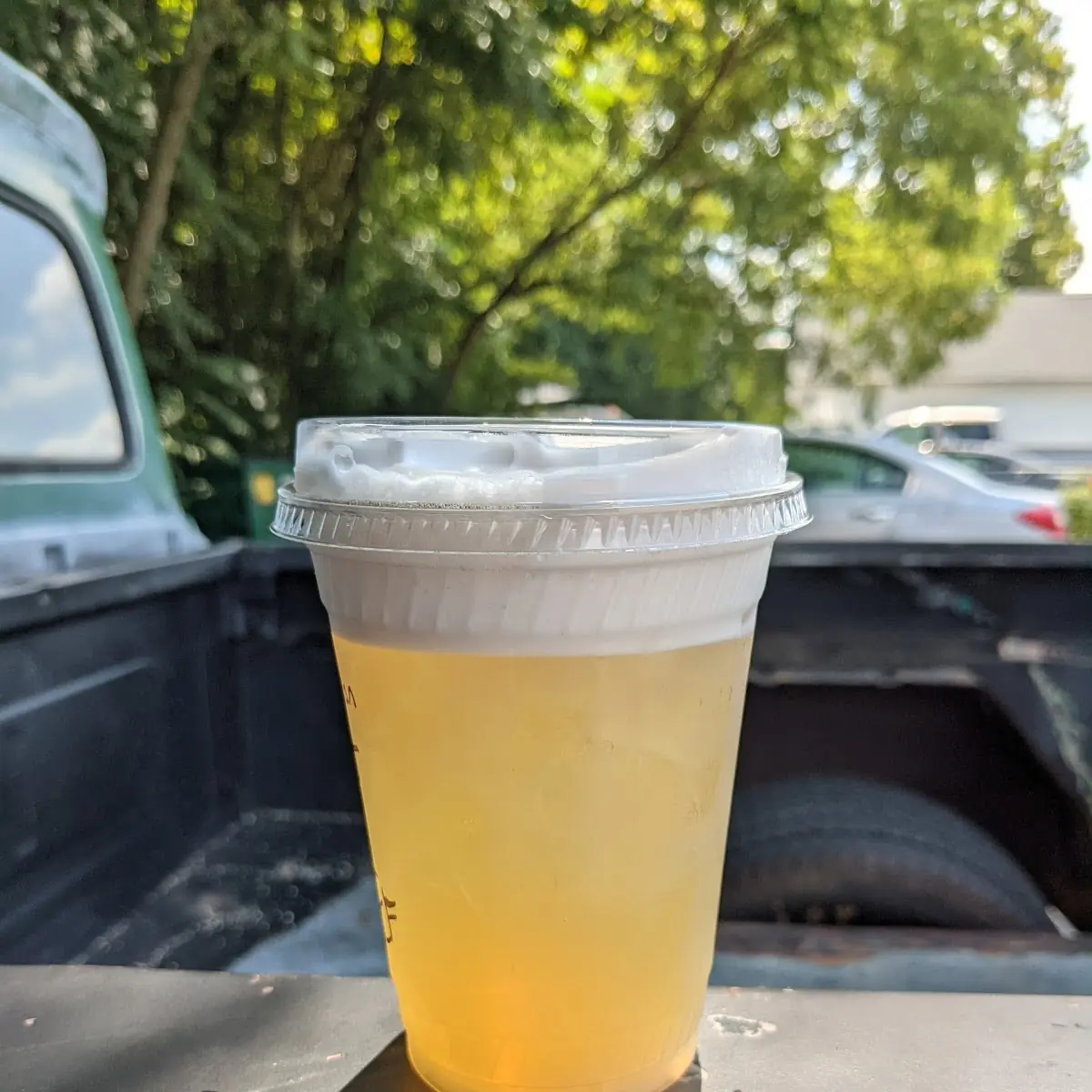 Dandelion Tea with Stone Fruit Cold Foam