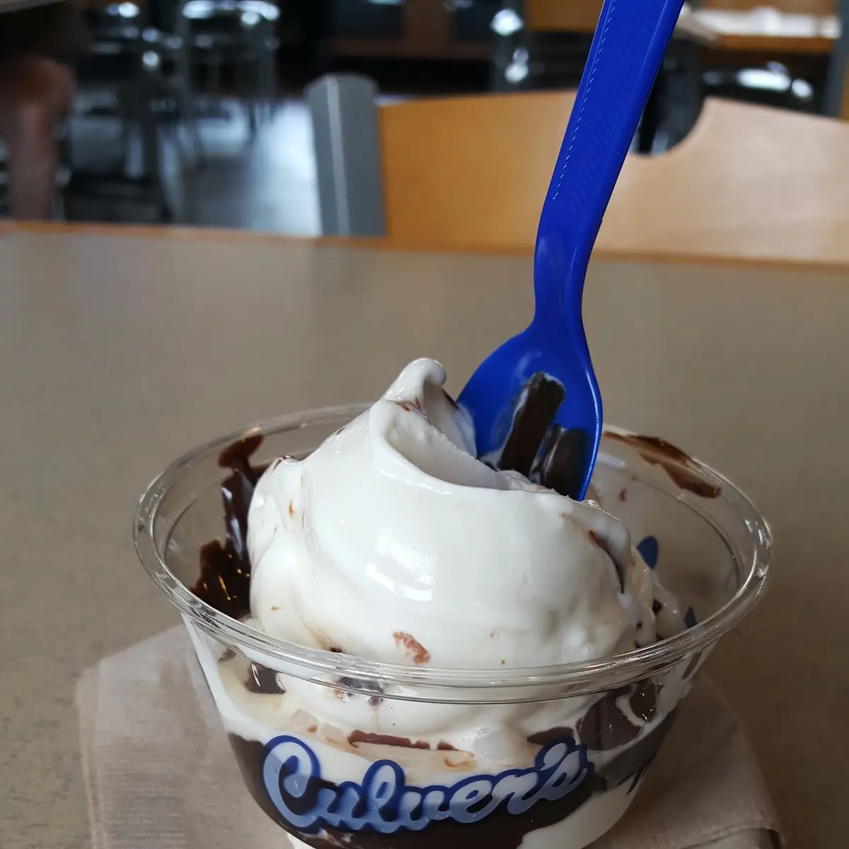 One Scoop Hot Fudge Sundae