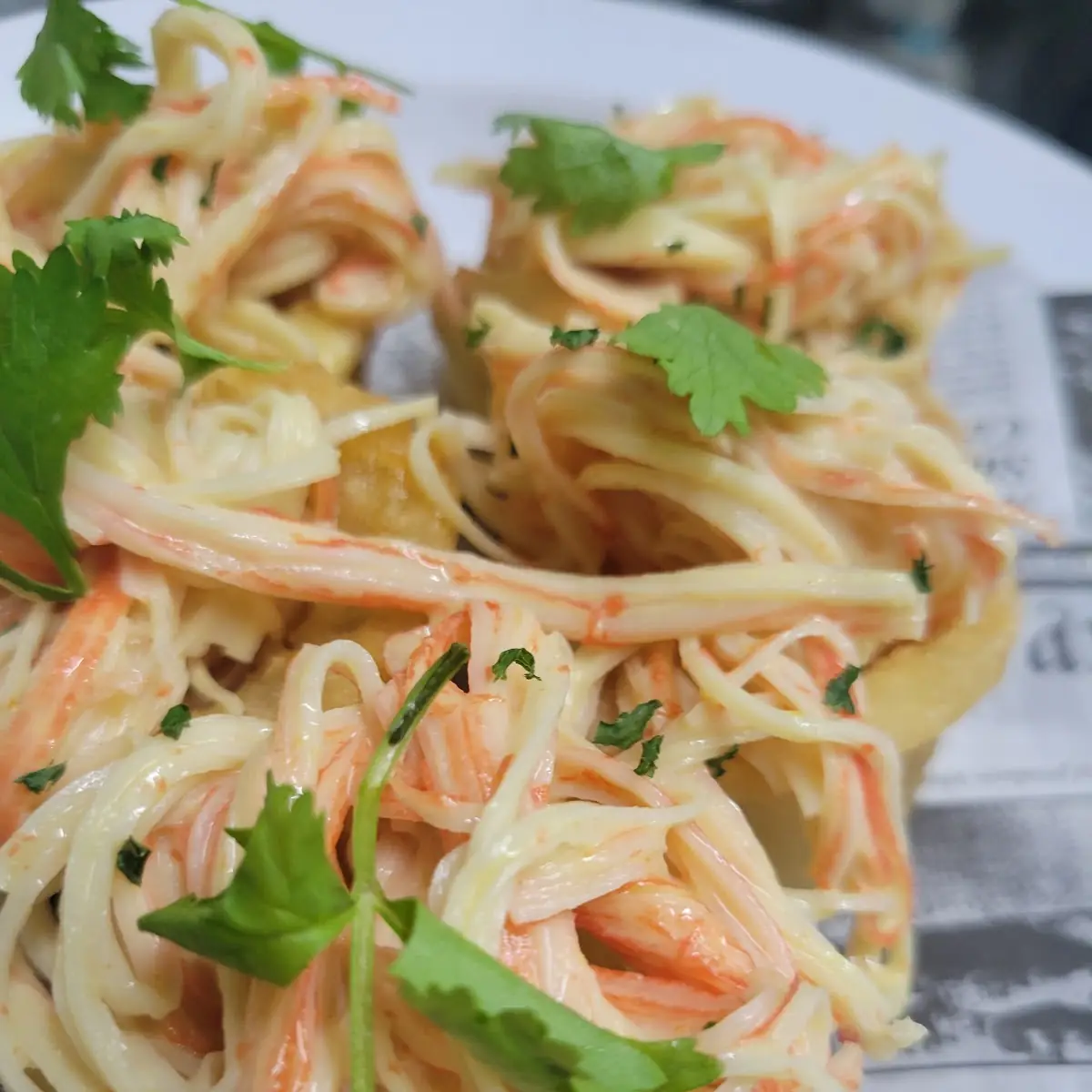 Canastitas de Yuca Rellena de Spicy Crab 5