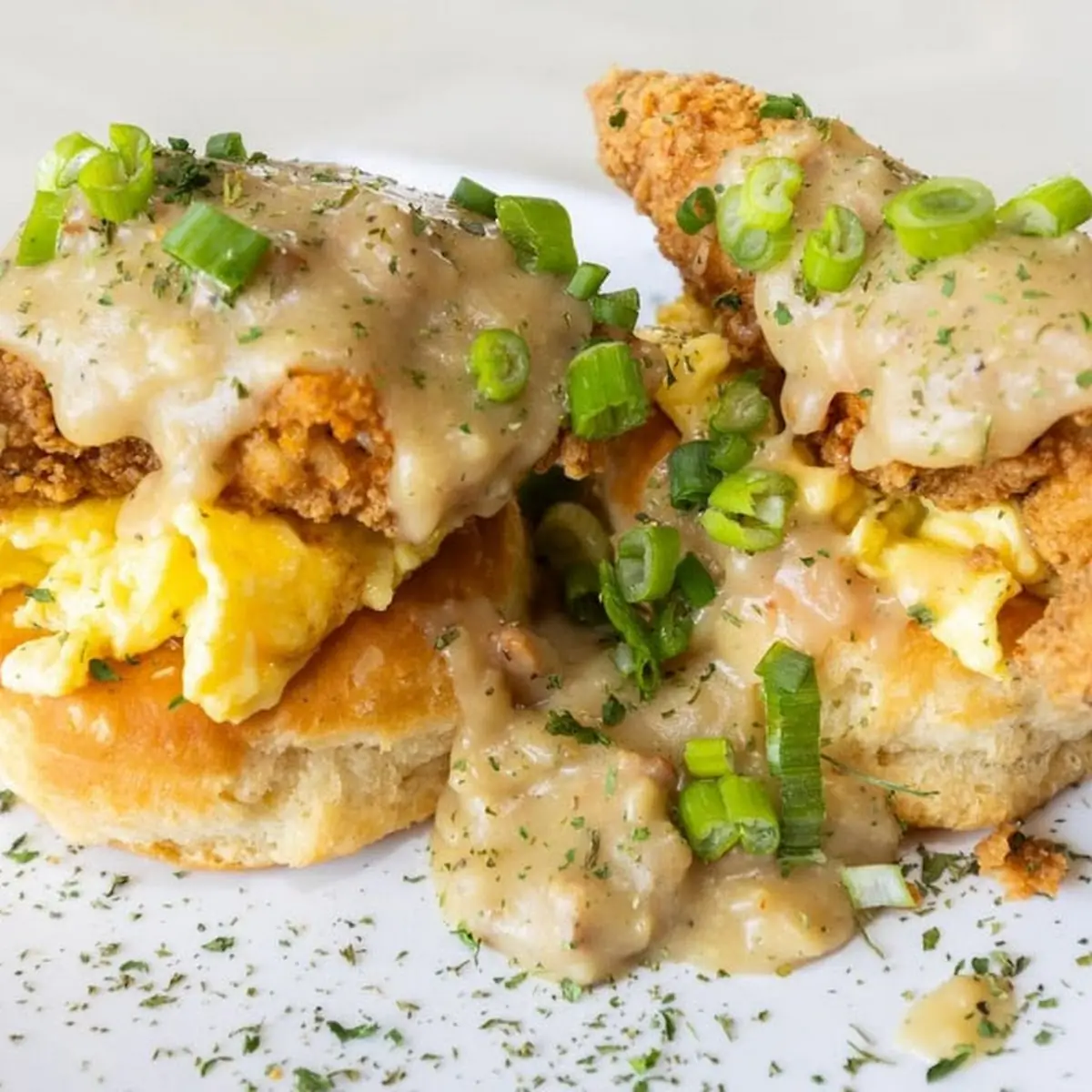 Deep Fried Pork Chop Biscuit